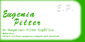 eugenia pilter business card